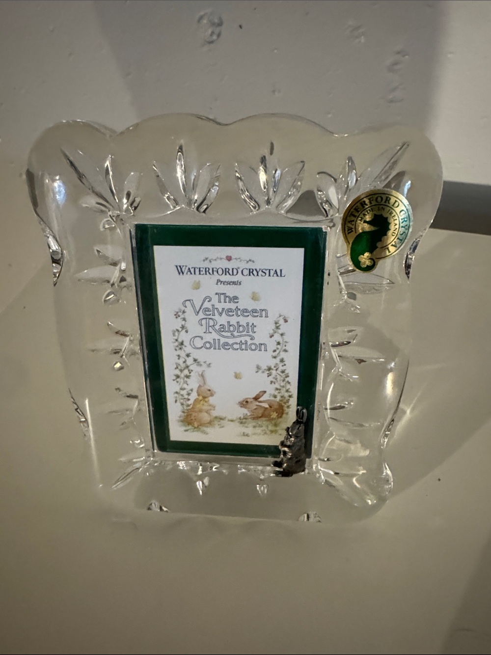 Waterford Crystal Velveteen Rabbit Clear Photo Frame